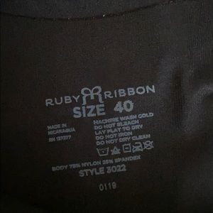 Ruby Ribbon Original Full Support Cami Black sz 40